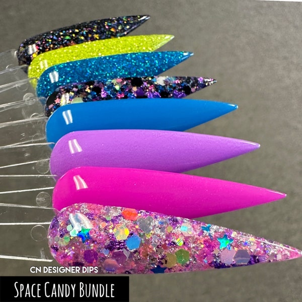 Space Candy Bundle SALE- dip powder, dip powder for nails, nail dip, dip nail, glitter dip powder, dip powders, dip nail, nail, nails