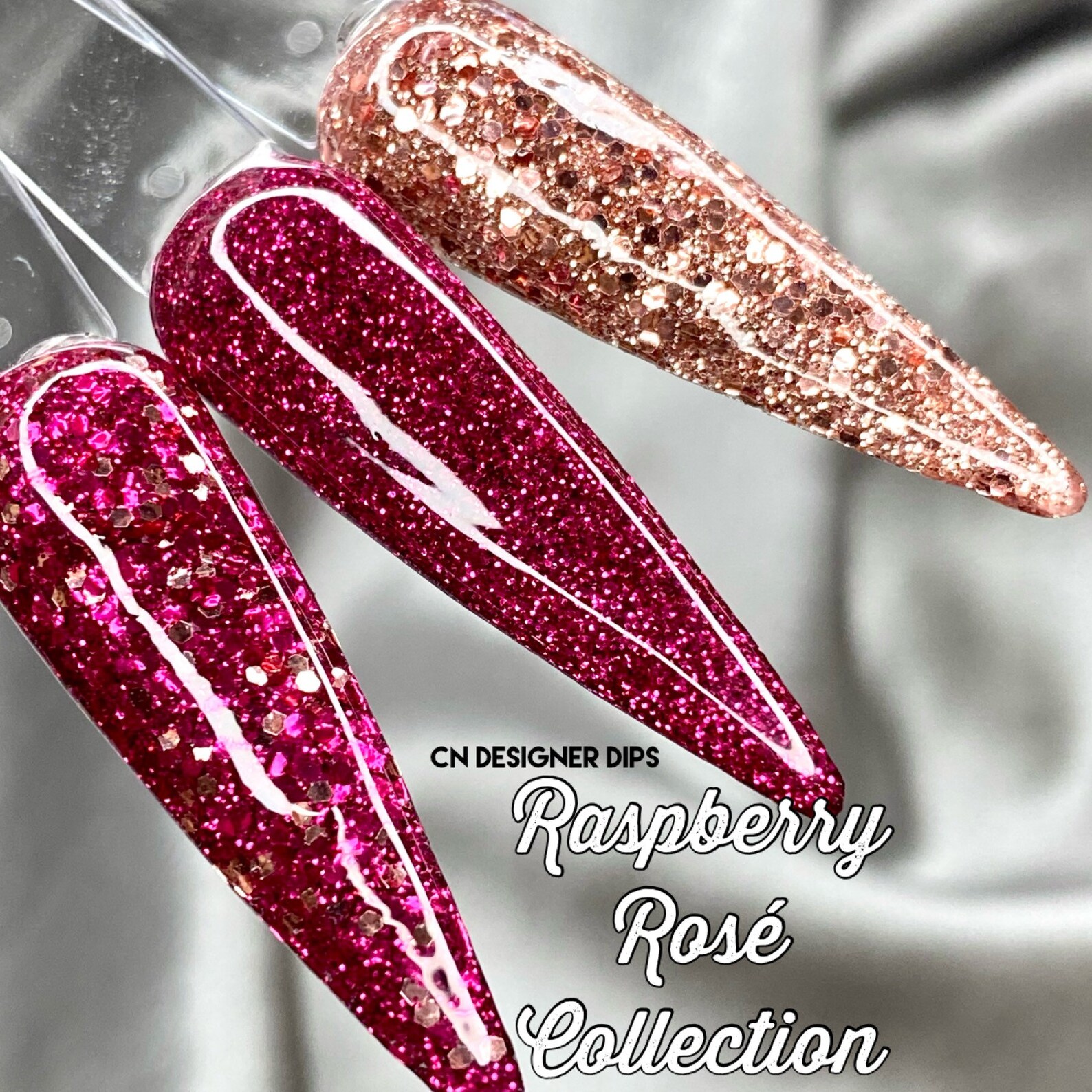 Rosé dip powder rose gold dip powder dip powder for nails Etsy