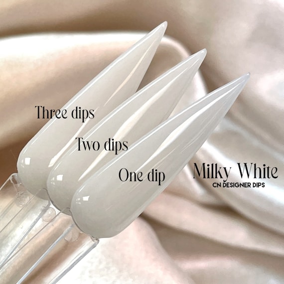Milky White Dip Powder Dip Powder for Nails Nail Dip Etsy