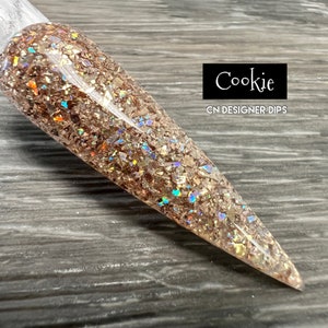 Cookie- dip powder, dip powder for nails, gold dip powder, acrylic dip powder, dip nail powder, nail dipping powder, glitter dip powder