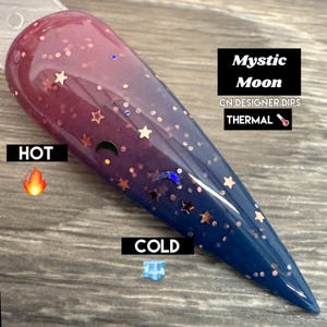 Mystic Moon- dip powder, thermal dip powder, dip powder for nails, nail dip, dip nail, dip powders, acrylic, nail, nails, thermal, star