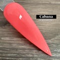 Cabana- dip powder, dip powder for nails, acrylic, neon, coral, bright, summer, solid product logo