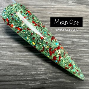 Mean One- dip powder, dip powder for nails, acrylic dip powder, dip nail powder, glitter dip powder, nail dip powder, acrylic nails