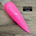 Stubborn Soul- dip powder, dip powder for nails, acrylic, neon, summer, vacation nails, pink nails, hot pink, shimmer product logo