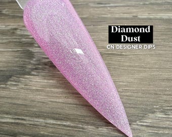 Diamond Dust- dip powder, dip powder for nails, acrylic, jelly, pink, shimmer