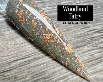 Woodland Fairy- dip powder, dip powder for nails, nail dip, dip powders, dip nail powder, glitter dip powder, acrylic, nails, acrylics