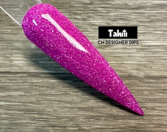 Tahiti- dip powder, dip powder for nails, acrylic, bright, valentine, summer, purple, shimmer
