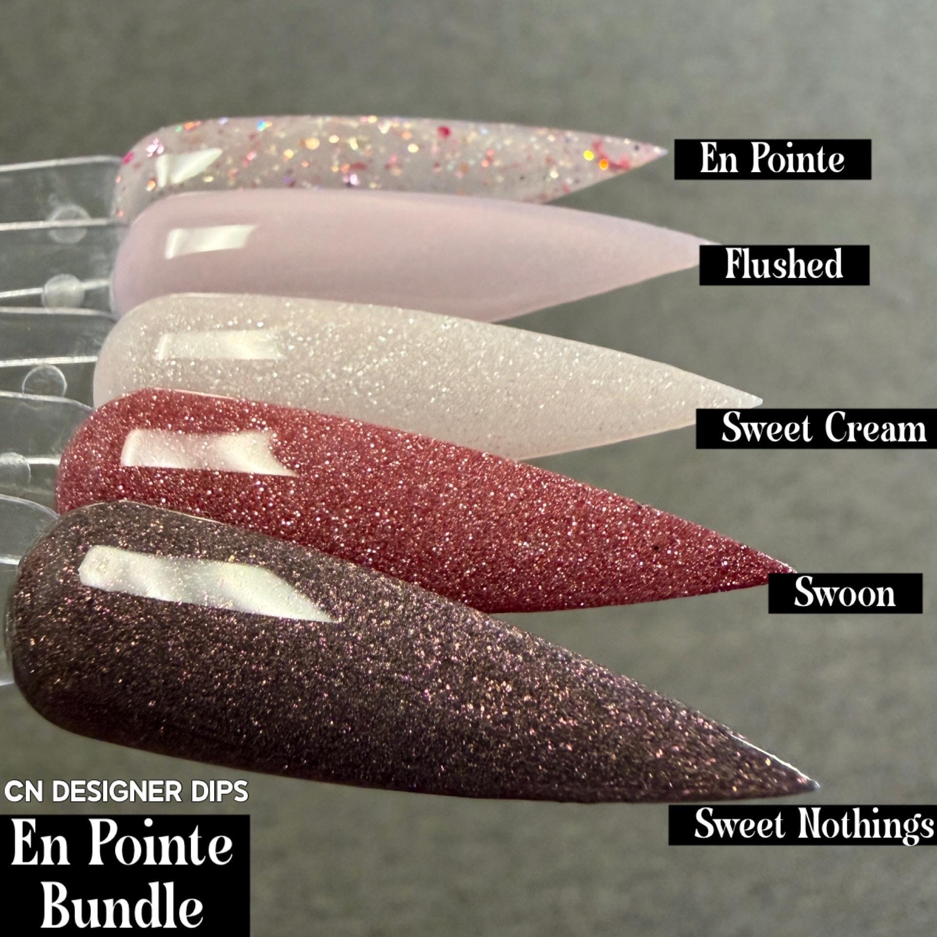 En Pointe Bundle- Dip Powder, Dip Powder for Nails, Acrylic, Valentine ...