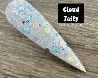 Cloud Taffy SALE- dip powder, glitter dip powder, dip powder for nails, nail dip powder, dip nail powder, acrylic, nail dip, nails