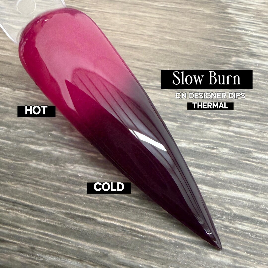 Slow Burn- Dip Powder, Dip Powder for Nails, Acrylic, Color Changing ...