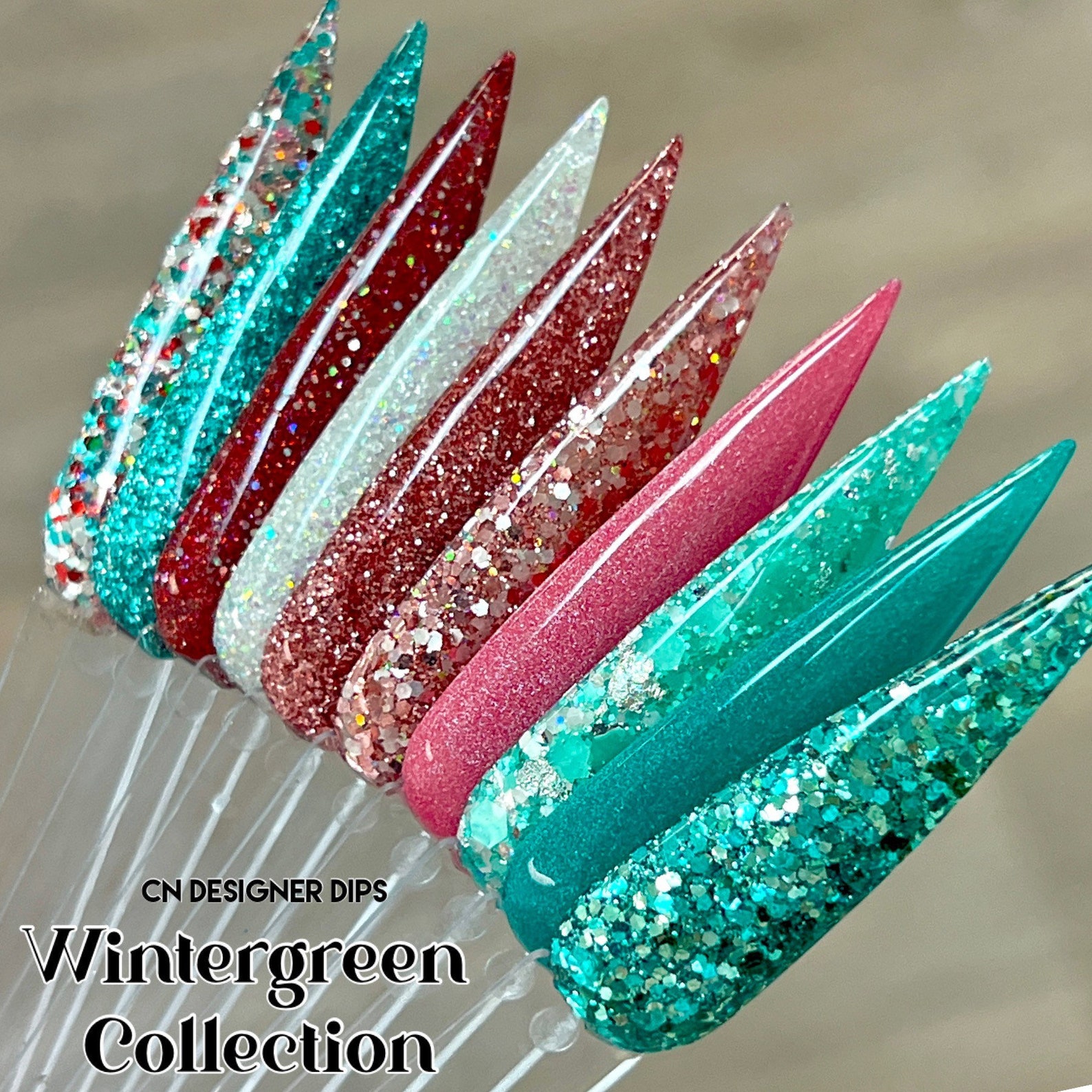 Ribbon Candy Dip Powder Dip Powder for Nails Nail Dip Dip Etsy