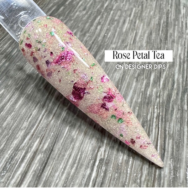 Rose Petal Tea- dip powder, nail dip powder, dip powder for nails, dip nail powder, milk bath nails, nail dip, dip nail, milk bath dip