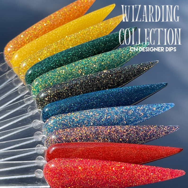 Wizarding Collection dip powder, dip powder for nails, nail dip, dip powders, acrylics, acrylic nail, glitter dip powder, acrylic, nails image 7