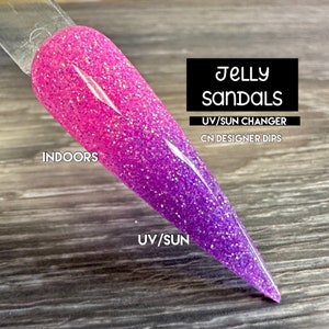 Jelly Sandals- dip powder, dip nail powder, dip powder for nails, glitter dip powder, dip powder, nails, nail, acrylic, dipping powder
