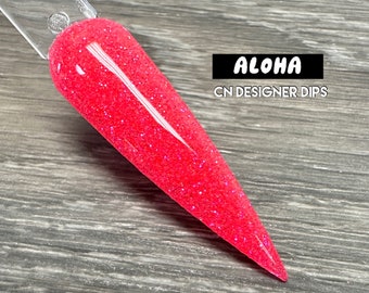 Aloha- dip powder, dip powder for nails, dip powders, acrylic, acrylic powder, acrylics, nails, nail, acrylic powder, dip nail, dip