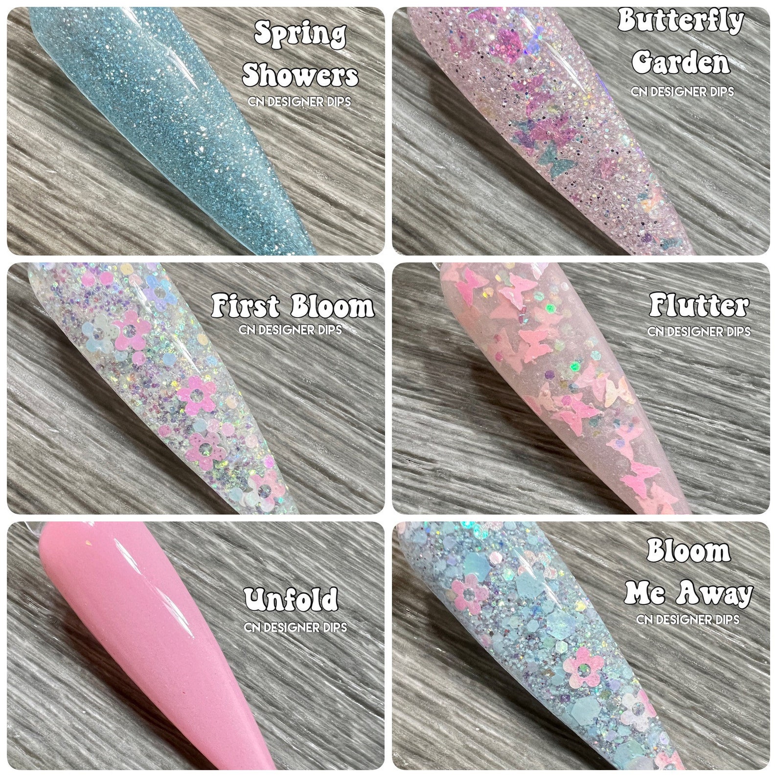 In Bloom Collection Dip Powder Dip Powder for Nails Nail Etsy