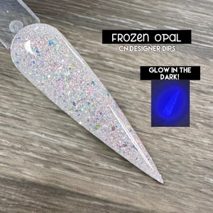 Frozen Opal- dip powder, dip powder for nails, glow, nail dip, dip nail kit, acrylics, dip nail, nail dipping powder, acrylic, nail, nails