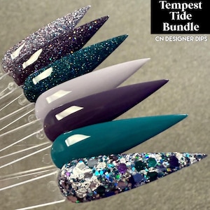 Tempest Tide Bundle- Dip Pulver, Dip Pulver für Nägel, Nagel Dip, Dip Nagel, Glitter Dip Pulver, Dip Pulver, Dip Nagel, Nagel, Nägel