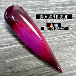 Dragon Brood- thermal dip powder, dip powder, dip powder for nails, nail dip powder, dip powders, dip nail, nails, acrylic, nail, thermal