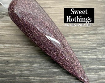 Sweet Nothings - trempette en poudre, poudre pour tremper les ongles, acrylique, brun violet, chatoyant
