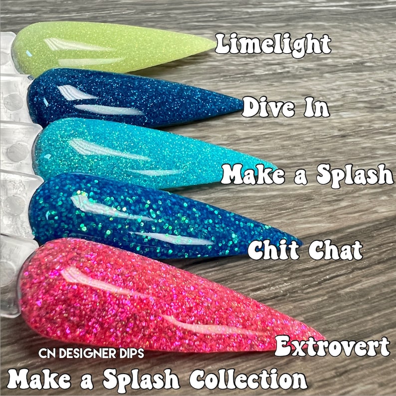Make a Splash Collection Dip Powder Nail Dip Powder Dip Etsy