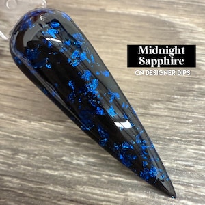 Midnight Sapphire SALE- Tauchpulver, Tauchpulver für Nägel, Nagel Tauchpulver, Nagel Dip, Dip Nagel, Dip Pulver, Acryl, Nägel, Nagel, Blau, Folie