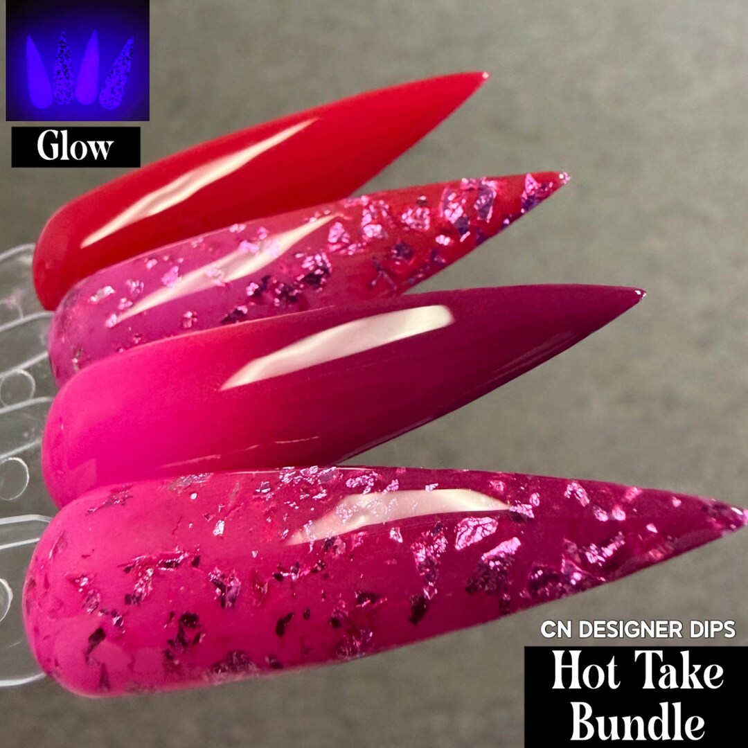 Hot Take Bundle- Dip Powder, Dip Powder for Nails, Acrylic, Valentine ...