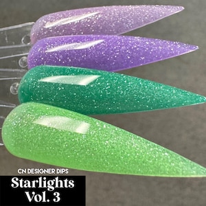 Starlights Vol. 3- dip powder, dip powder for nails, dip nail, nail dip, dipping, nails, acrylics, acrylic, jelly, shimmer, nail, dip, nails