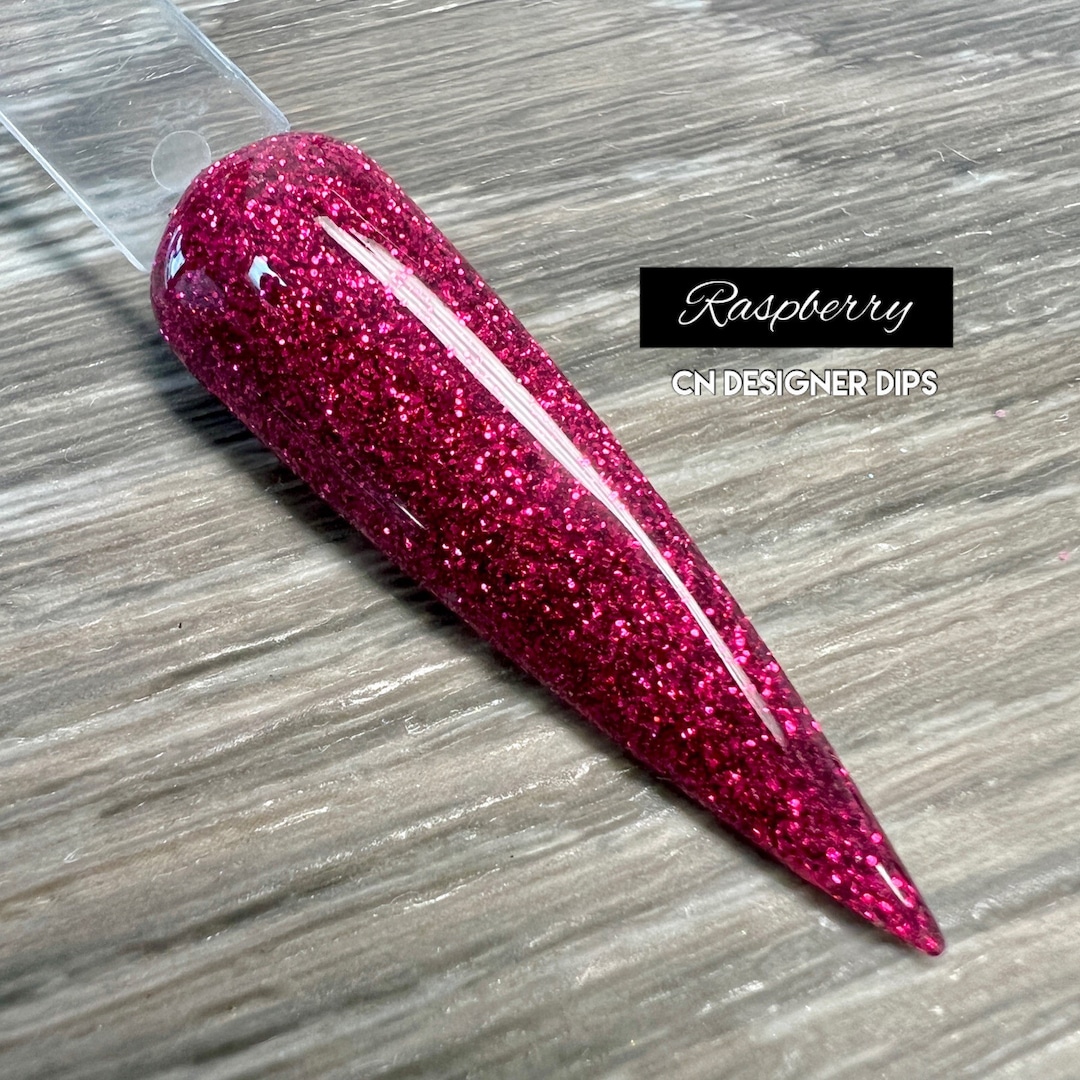 Raspberry - Dip Powder, Glitter Dip Powder, Dip Powder for Nails, Fall ...