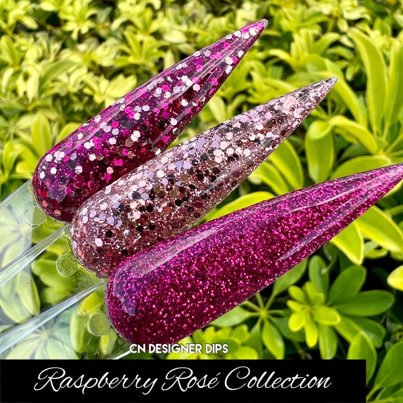 Raspberry Rosé Collection Dip Powder Dip Powder for Nails Etsy Canada