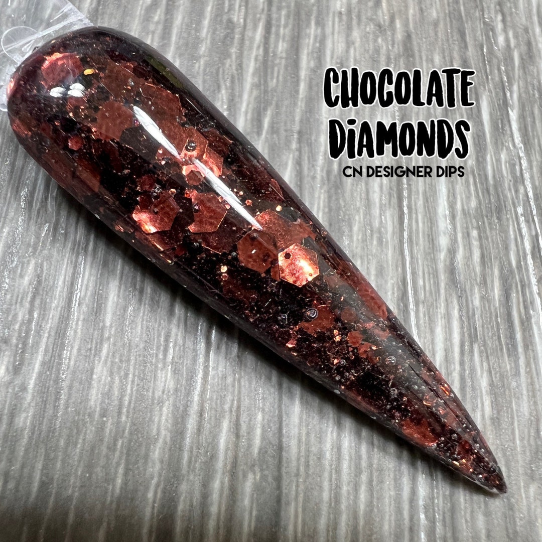 Chocolate Diamonds Dip Powder Dip Powder for Nails Nail Dip Etsy
