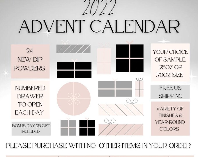 Advent Calendar Dip Powder Dip Powder for Nails Advent Advent Advent Calendar Dip Powder Dip Powder for Nails Advent Advent