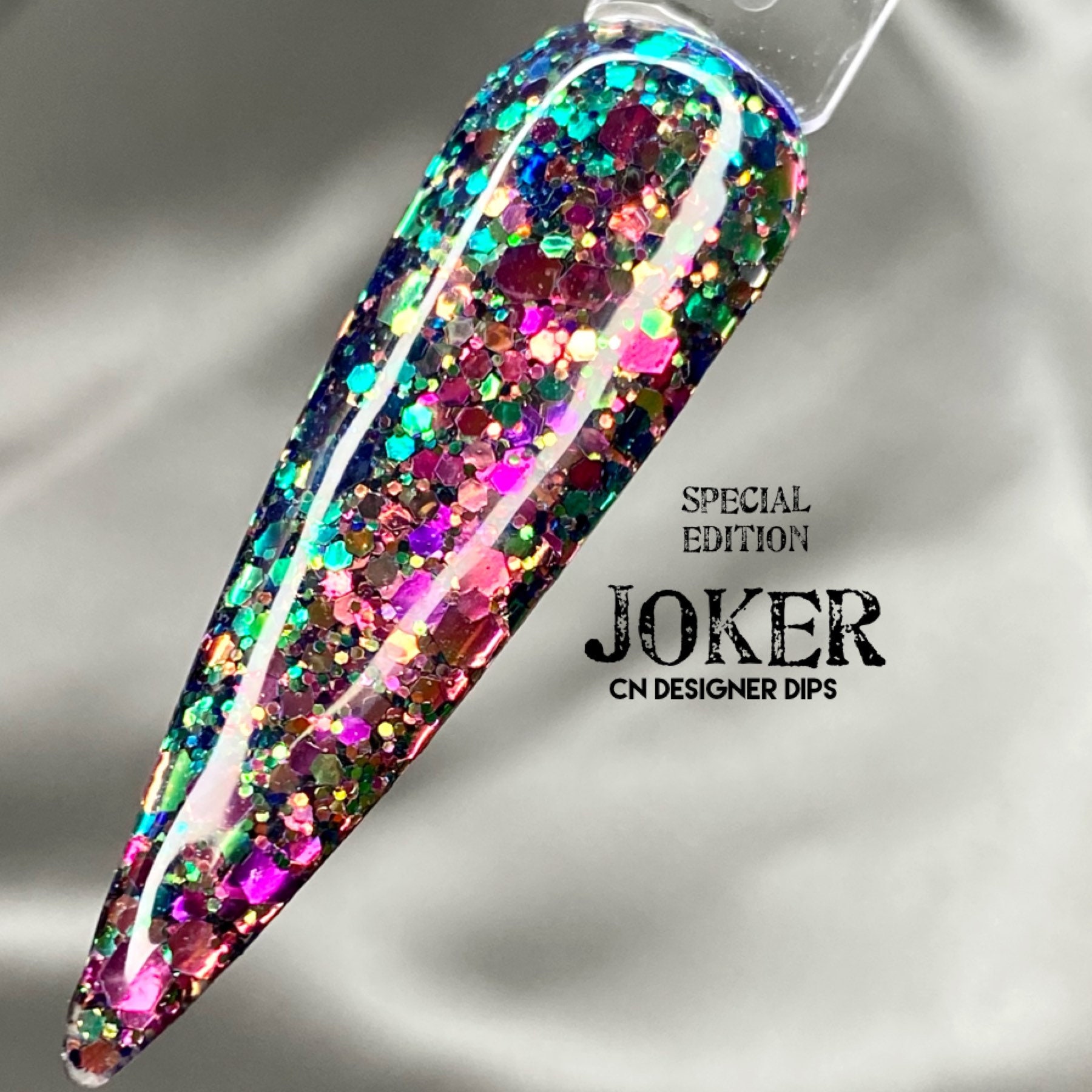 Joker- dip powder, glitter dip powder, dip powder for nails, nail dip…