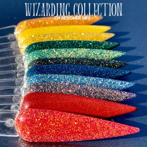 Wizarding Collection dip powder, dip powder for nails, nail dip, dip powders, acrylics, acrylic nail, glitter dip powder, acrylic, nails image 8