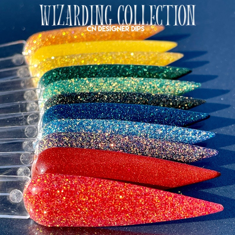 Wizarding Collection dip powder, dip powder for nails, nail dip, dip powders, acrylics, acrylic nail, glitter dip powder, acrylic, nails image 8