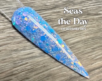 Seas the Day- dip powder, dip powder for nails, dip nail powder, nail dip, nail dip powder, glitter dip powder, powder dip, nail dip, nails