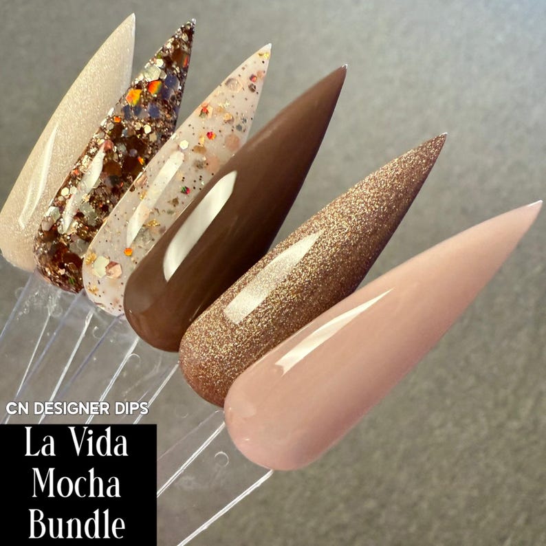 Espresso Yourself- dip powder, dip powder for nails, acrylic, brown, solid image 5