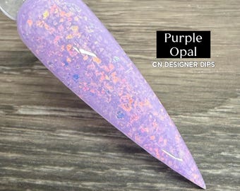 Ópalo púrpura - polvo de inmersión, polvo de inmersión para uñas, acrílico, pastel, escamas, primavera