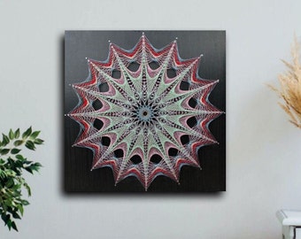 3D circle wood mandala design entry way battan shiplap hallway wall sign 12inch 18inch 20 inch unique