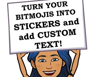 Premium Custom Bitmoji Sticker, Bitmoji for Business, Business Bitmoji, Bitmoji with Custom Text, Bitmoji for Marketing, Bitmoji Advertising