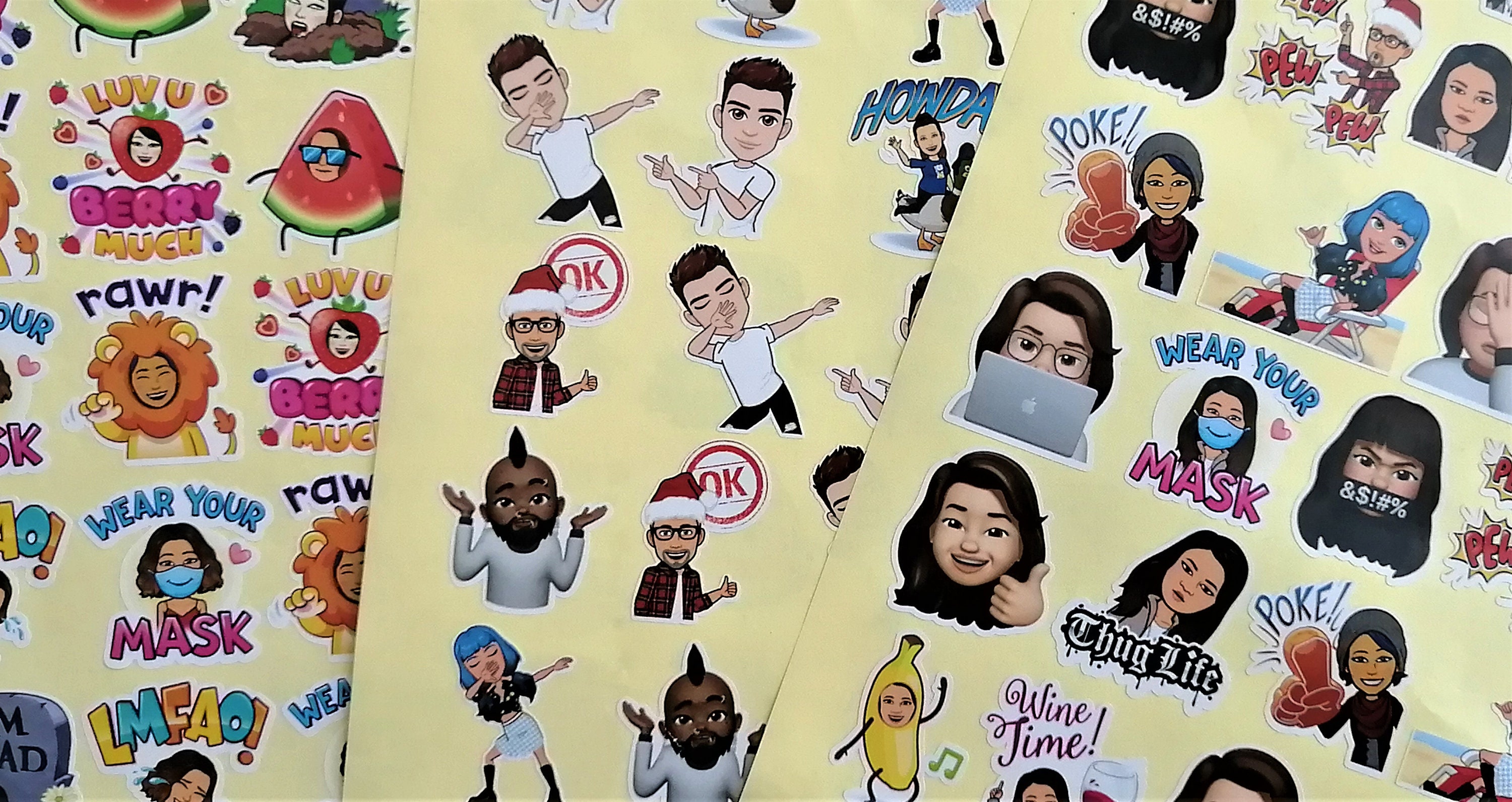 Custom Bitmoji Sticker Premium Bitmoji Sticker Bitmoji Gift | Etsy