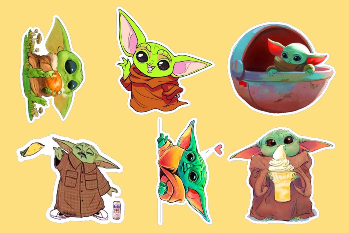 Premium Grogu Stickers Baby Yoda Sticker the Child Sticker | Etsy