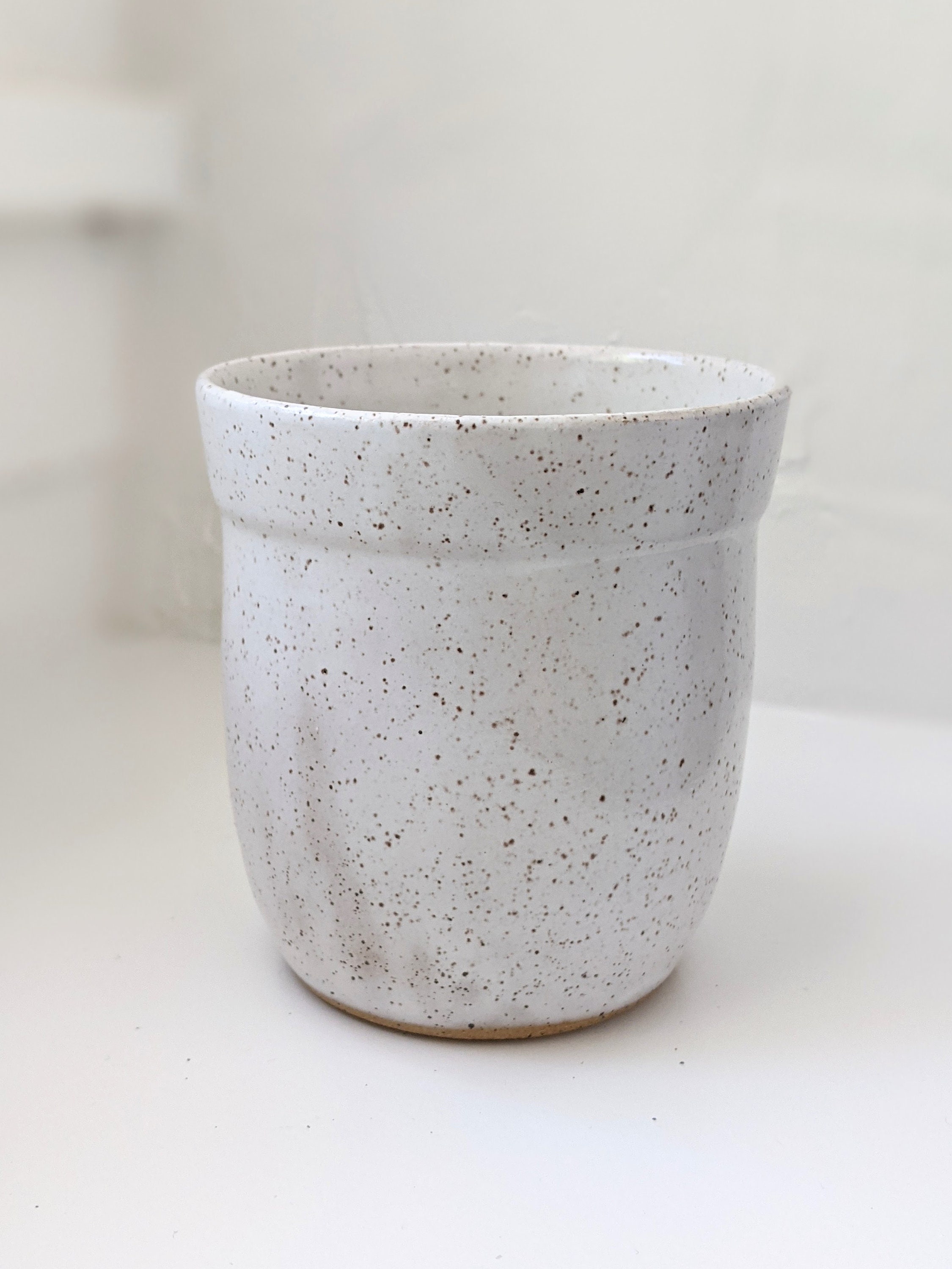 White speckled ceramic vase speckled clay handmade pottery Etsy