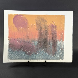 Monotype Painting &quot;Mono Color Study 2a&quot; Original Monoprint