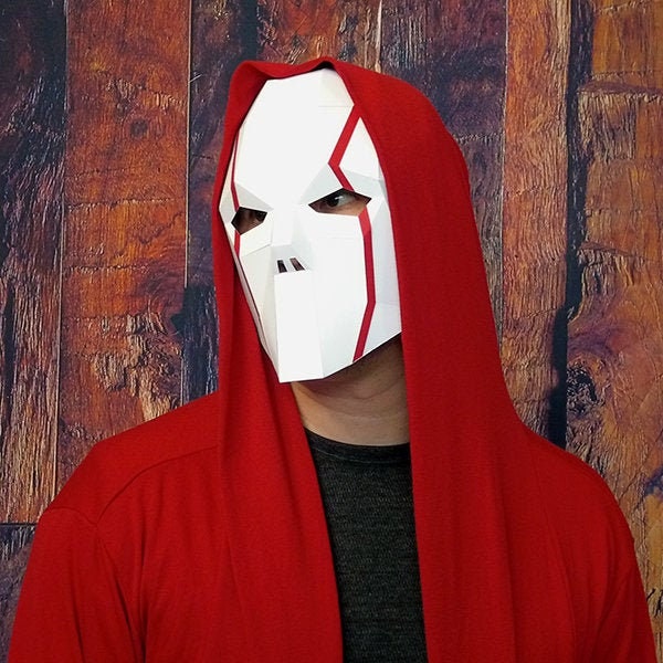 Yūrei | Full Face Ghost Mask - DIY papercraft (PDF Template Download)