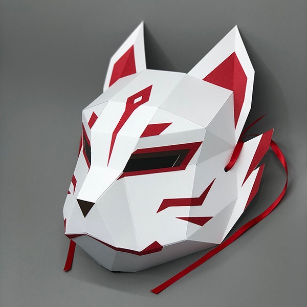 Korai No Kitsune Mask Traditional Nine-tailed Fox Mask - Etsy
