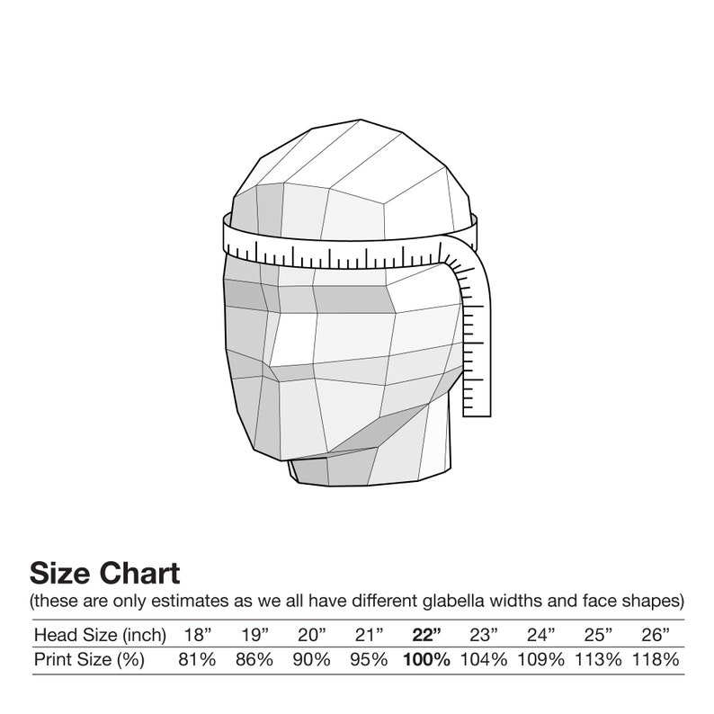 Samurai Menpo Halbe Gesichtsmaske DIY Papercraft PDF Vorlage Bild 6