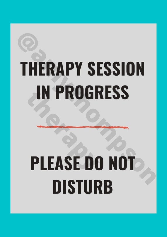 Session in Progress Please Do Not Disturb PDF. Therapy - Etsy UK