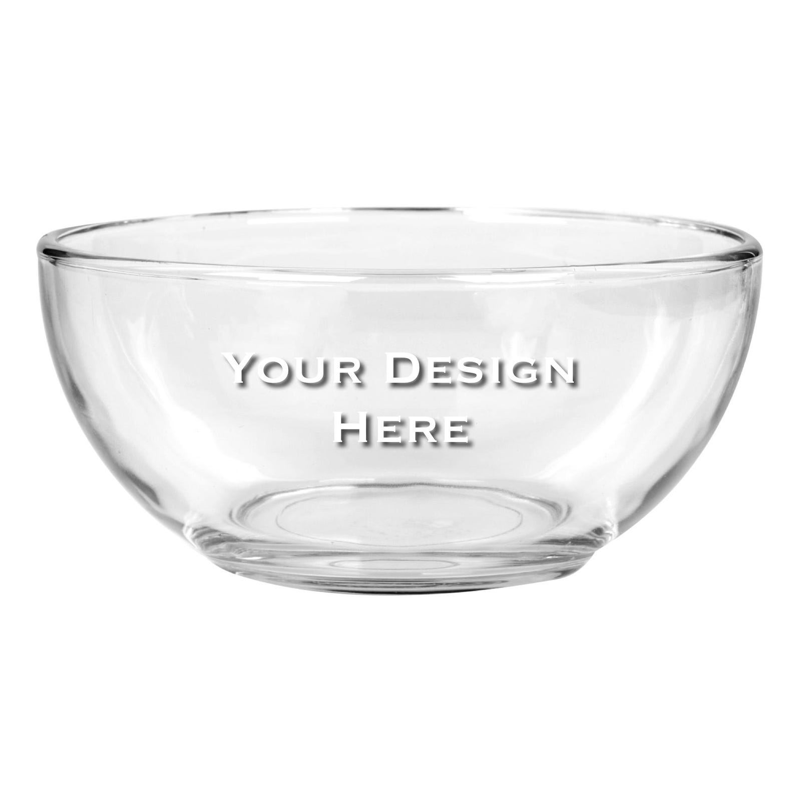 Custom Etched Glass Bowl. Personalized Bowls. Small and Large Orders ...