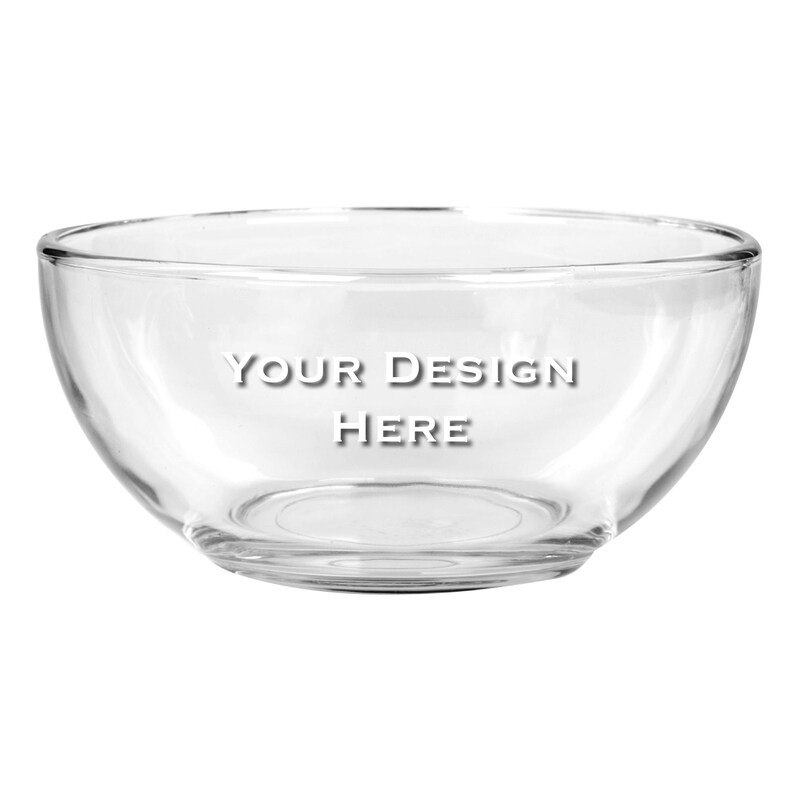Custom Etched Glass Bowl. Personalized Bowls. Small and Large Orders ...